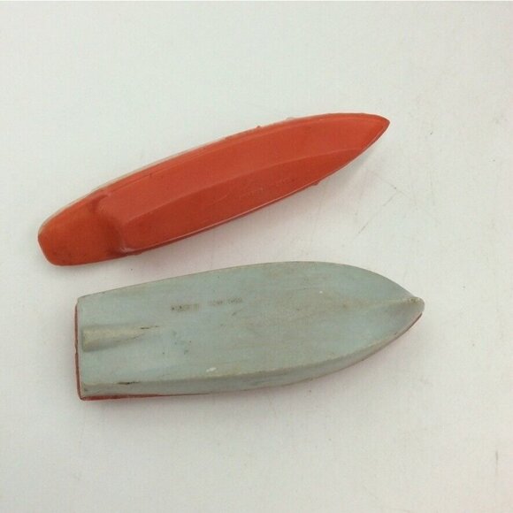 Vintage 60s Toy Plastic Ferry Boat 12” Greek Penny Car Carrier Tug Boats Set 4 - Picture 4 of 16